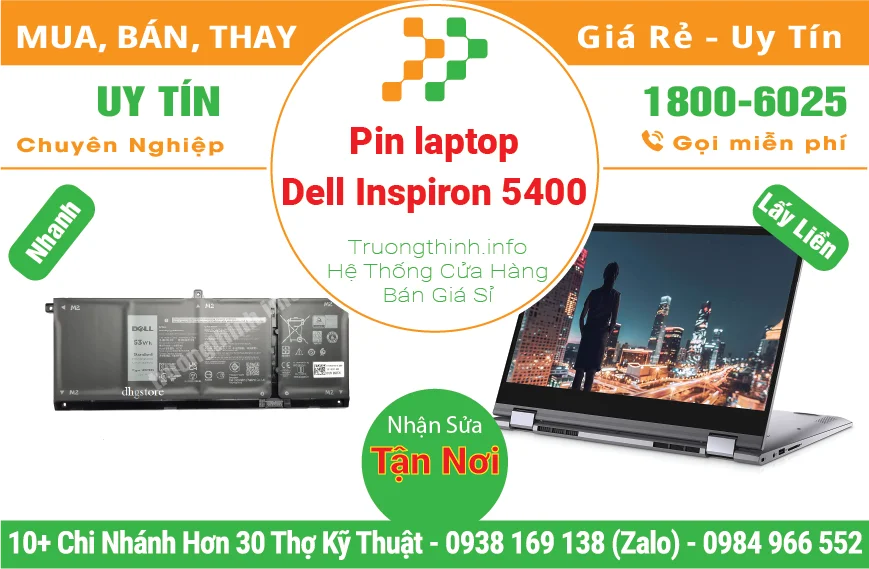 Pin Laptop Dell Inspiron 5400