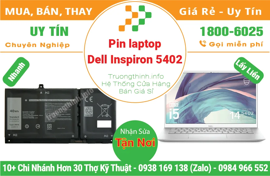 Thay Pin Laptop Dell Inspiron 5402