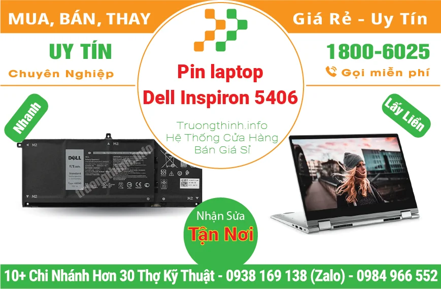 Pin Laptop Dell Inspiron 5406