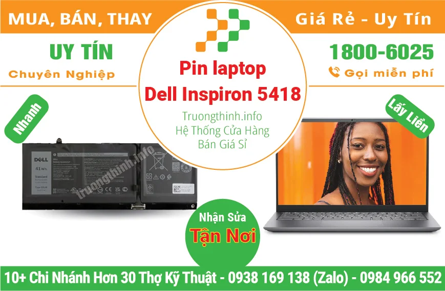 Pin Laptop Dell Inspiron 5418