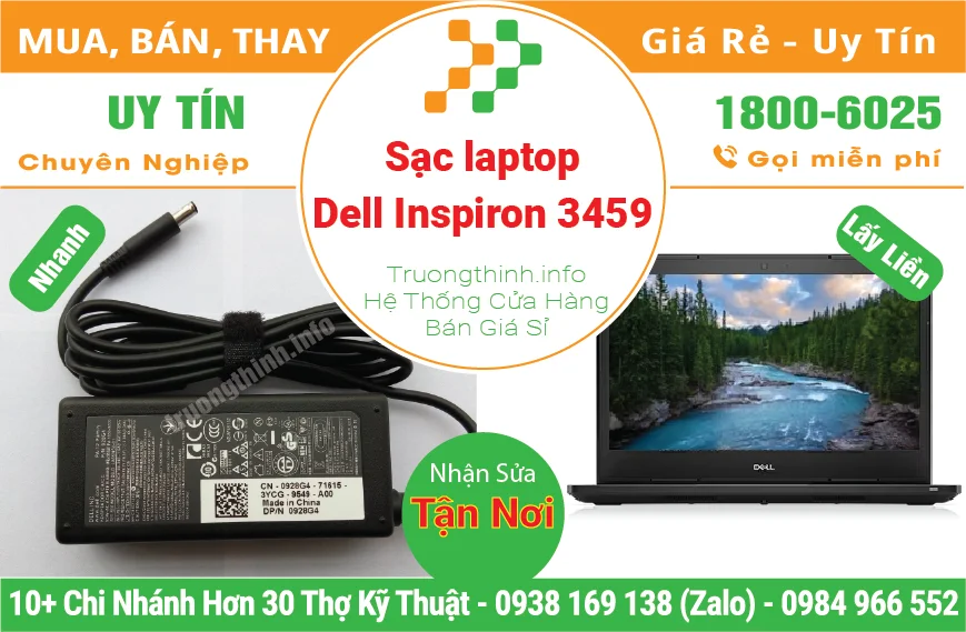 Thay Sạc Laptop Dell Inspiron 3459