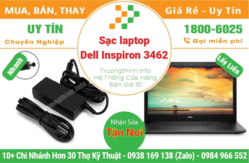 Thay Sạc Laptop Dell Inspiron 3462