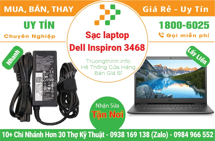 Thay Sạc Laptop Dell Inspiron 3468