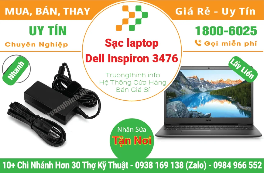 Thay Sạc Laptop Dell Inspiron 3476