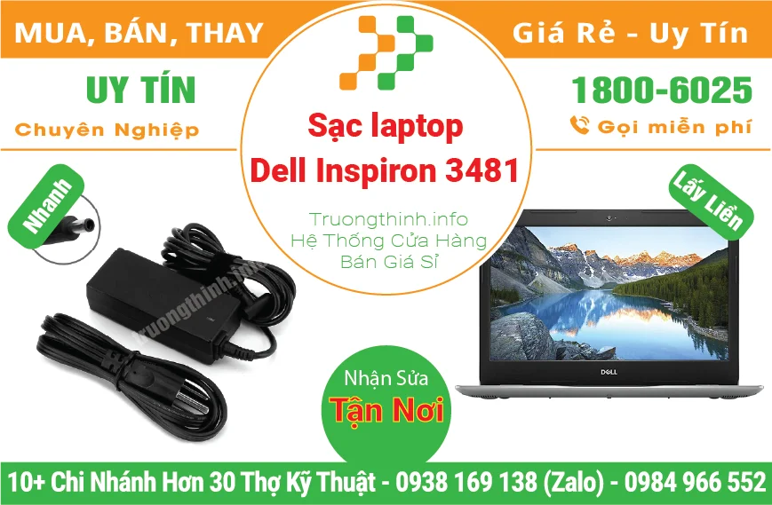 Thay Sạc Laptop Dell Inspiron 3481