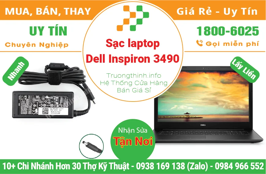 Sạc Laptop Dell Inspiron 3490