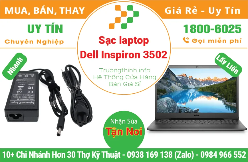 Thay Sạc Laptop Dell Inspiron 3502