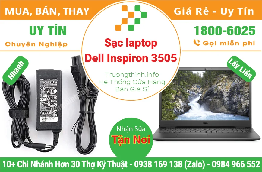 Thay Sạc Laptop Dell Inspiron 3505