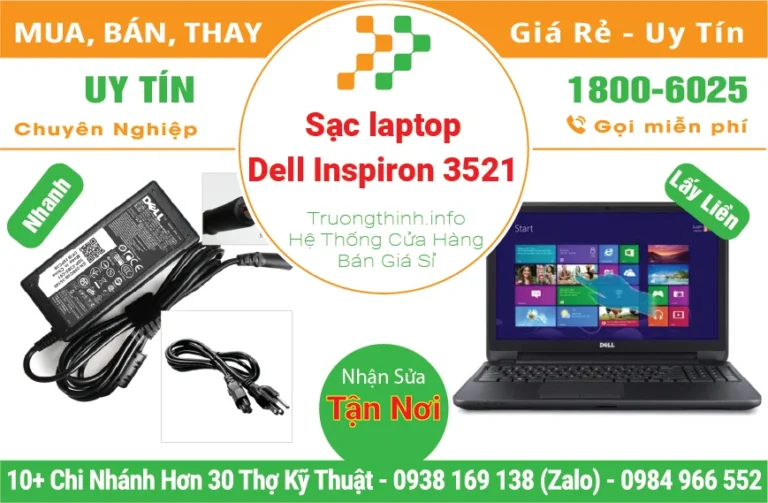 Sạc Laptop Dell Inspiron 3521