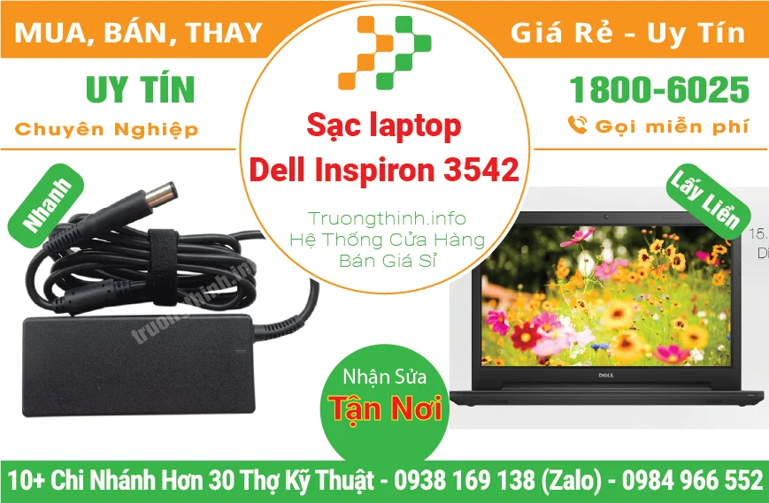 Thay Sạc Laptop Dell Inspiron 3542