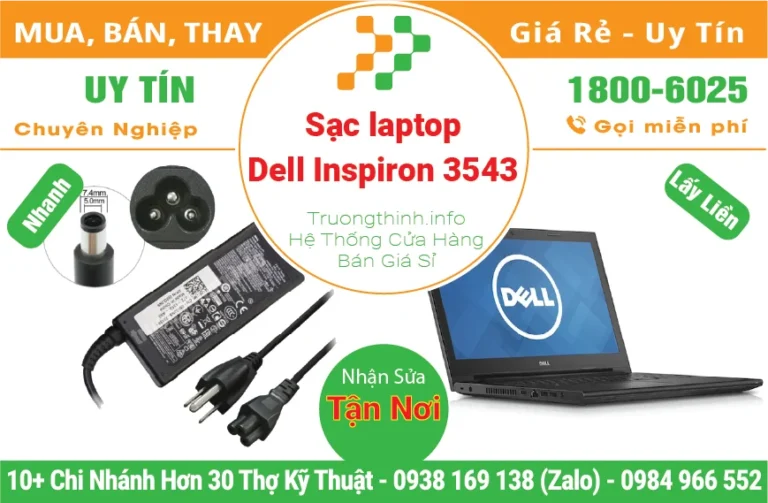 Sạc Laptop Dell Inspiron 3543