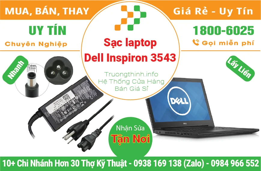 Thay Sạc Laptop Dell Inspiron 3543