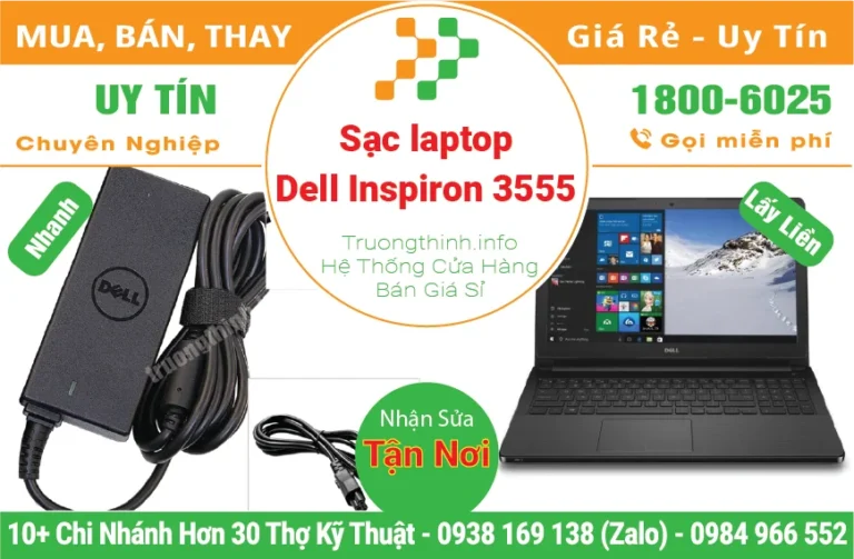 Sạc Laptop Dell Inspiron 3555