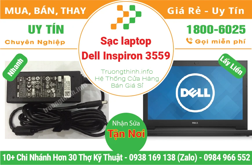 Thay Sạc Laptop Dell Inspiron 3559