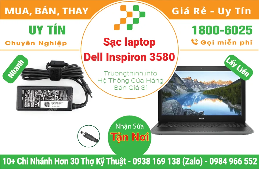 Sạc Laptop Dell Inspiron 3580