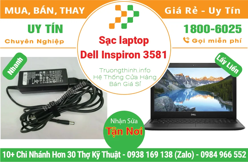 Sạc Laptop Dell Inspiron 3581