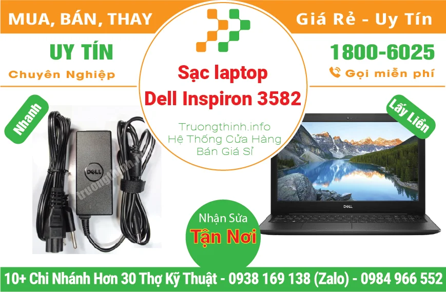 Thay Sạc Laptop Dell Inspiron 3582