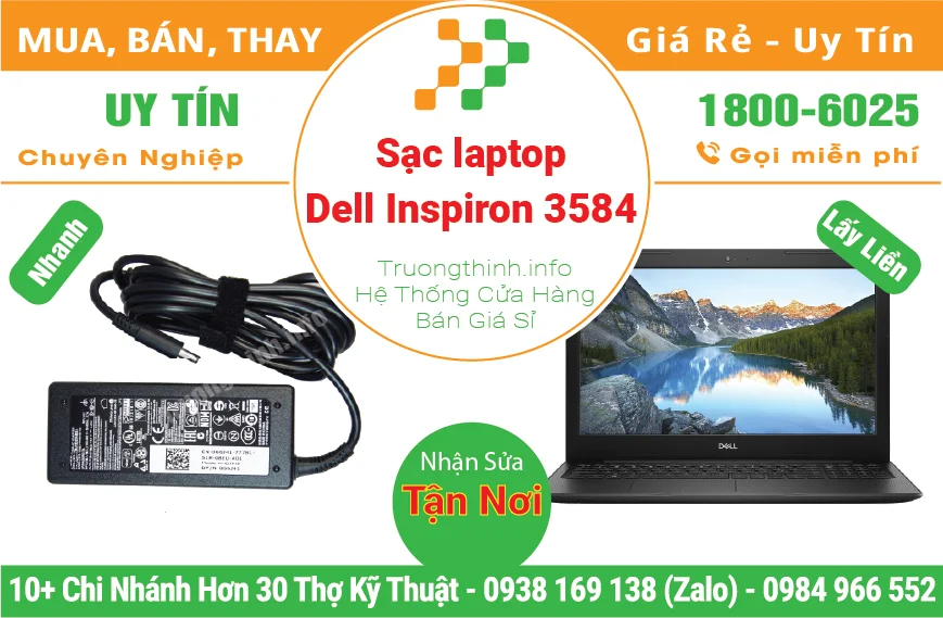 Thay Sạc Laptop Dell Inspiron 3584