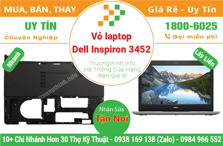 Thay Vỏ Laptop Dell Inspiron 3452