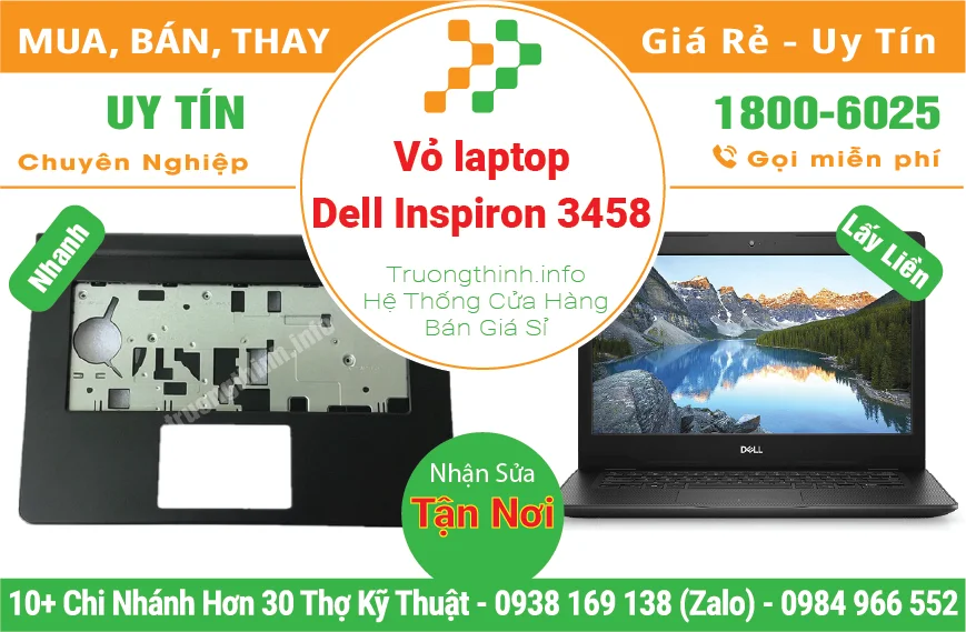 Thay Vỏ Laptop Dell Inspiron 3458