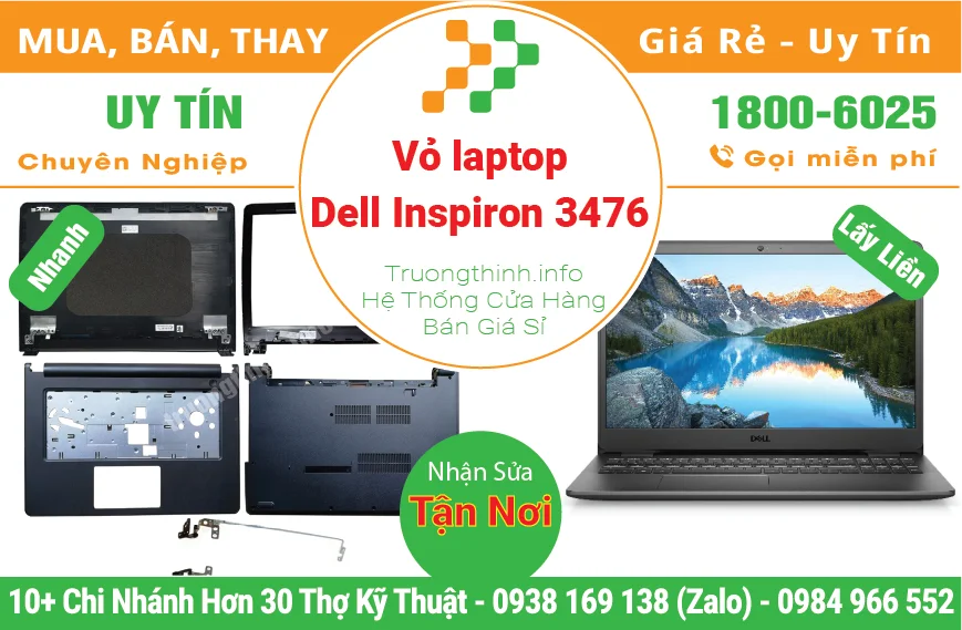 Thay Vỏ Laptop Dell Inspiron 3476