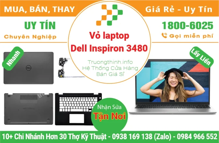 Thay Vỏ Laptop Dell Inspiron 3480