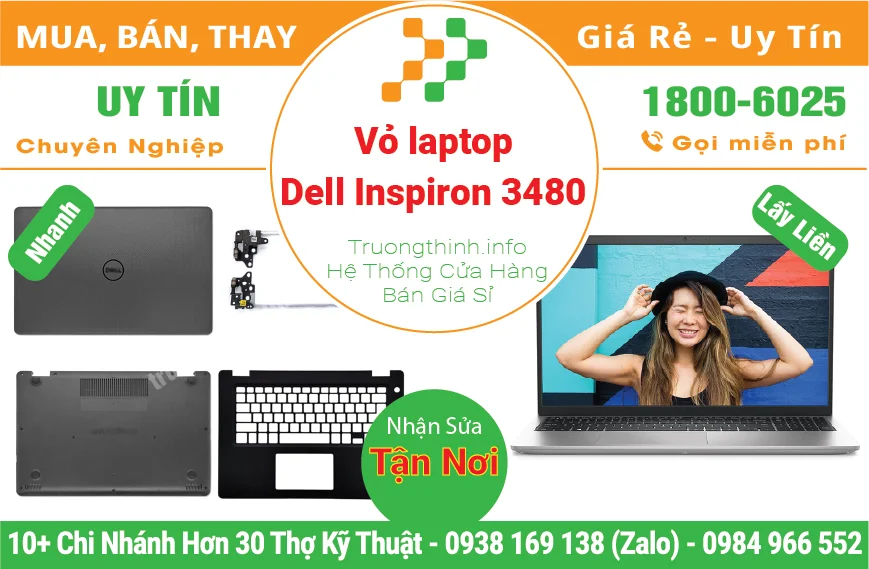 Vỏ Laptop Dell Inspiron 3480
