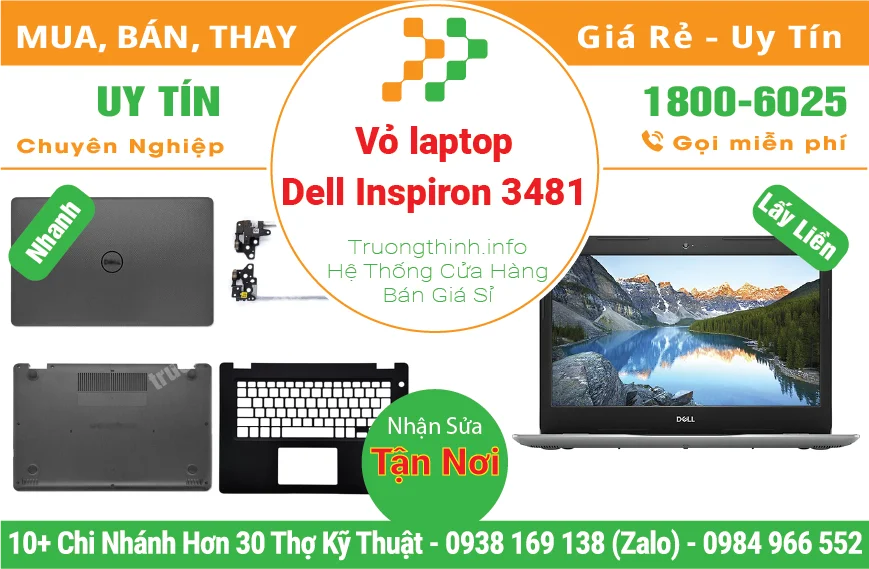 Thay Vỏ Laptop Dell Inspiron 3481