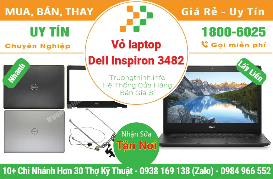 Thay Vỏ Laptop Dell Inspiron 3482