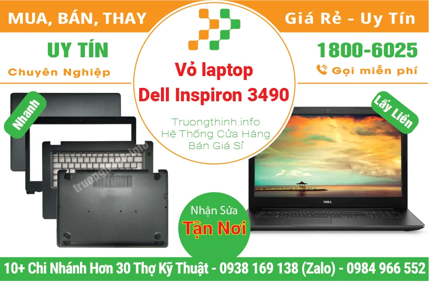 Vỏ Laptop Dell Inspiron 3490