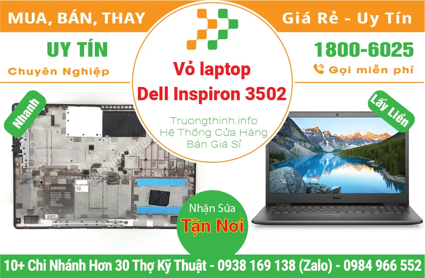 Thay Vỏ Laptop Dell Inspiron 3502
