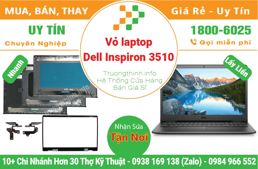 Thay Vỏ Laptop Dell Inspiron 3510