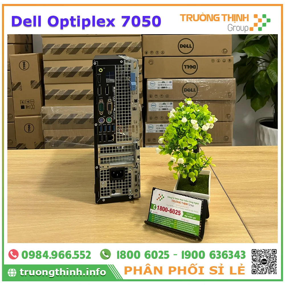 Mặt sau Dell Optiplex 7050 SFF | Vi Tính Trường Thịnh