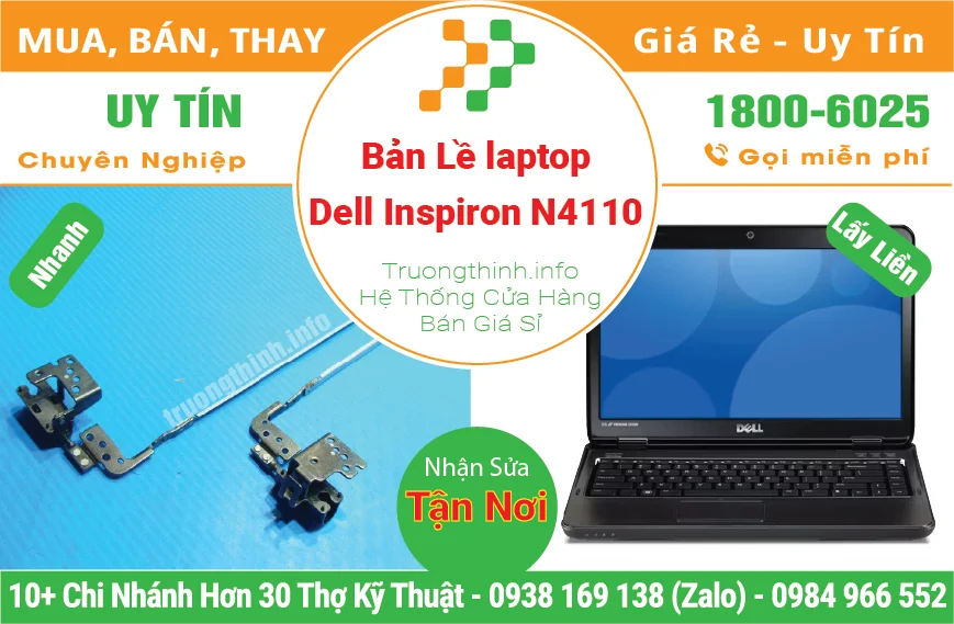 Thay Bản Lề Laptop Dell Inspiron 14R N4110