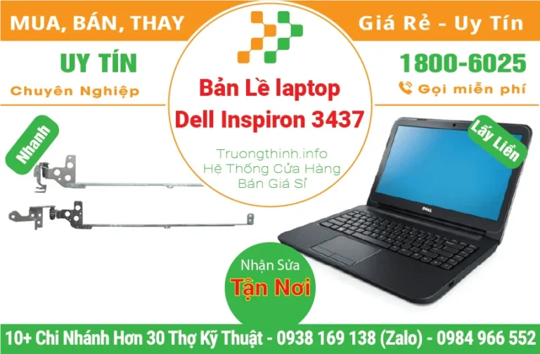 Thay Bản Lề Laptop Dell Inspiron 3437