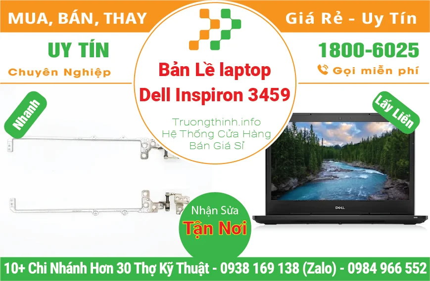 Thay Bản Lề Laptop Dell Inspiron 3459