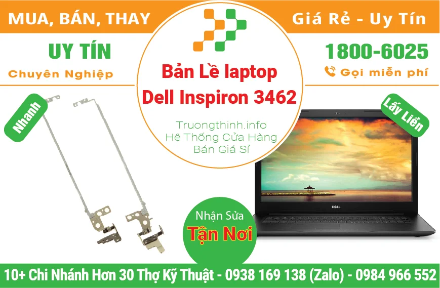 Thay Bản Lề Laptop Dell Inspiron 3462