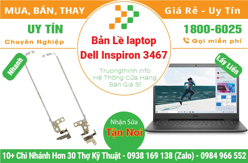 Thay Bản Lề Laptop Dell Inspiron 3467