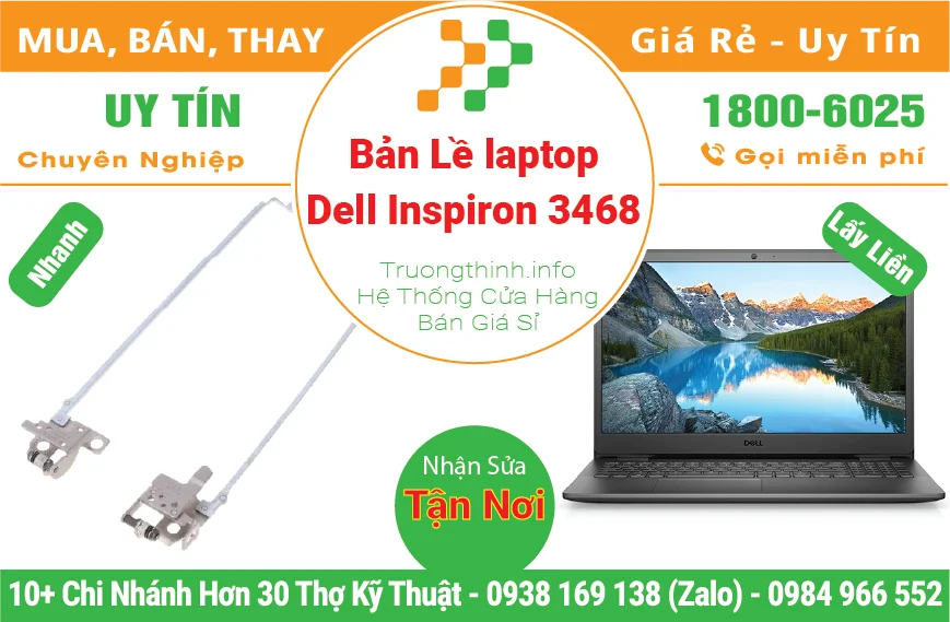 Thay Bản Lề Laptop Dell Inspiron 3468