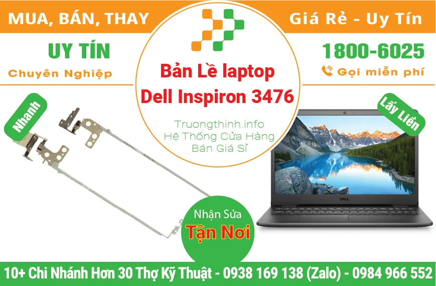 Thay Bản Lề Laptop Dell Inspiron 3476