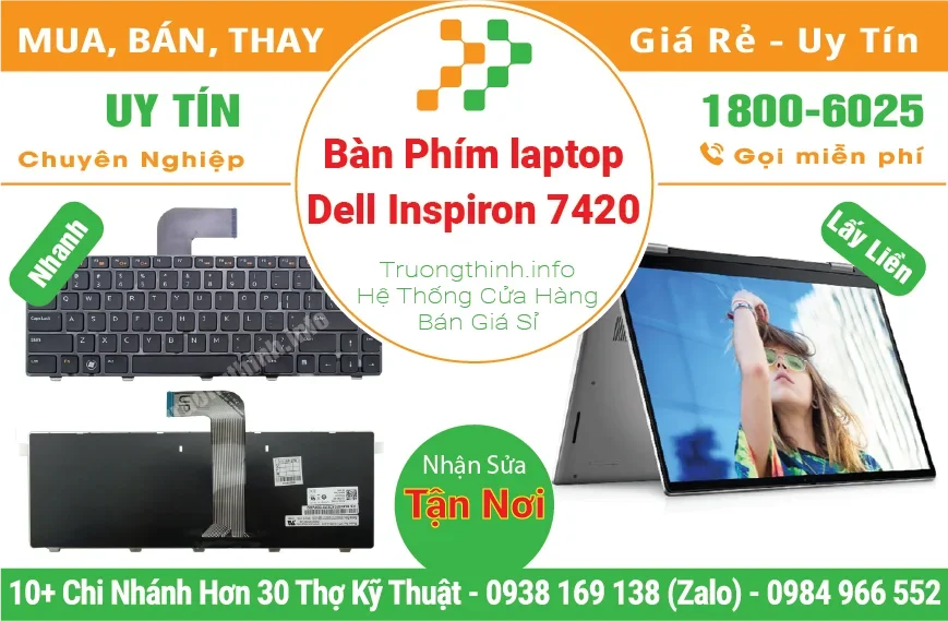 Bàn Phím Laptop Dell Inspiron 14R 7420