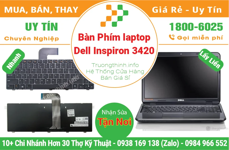 Thay Bàn Phím Laptop Dell Inspiron 3420