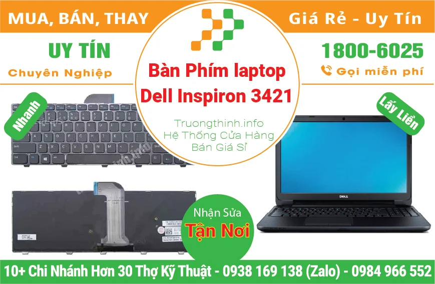 Thay Bàn Phím Laptop Dell Inspiron 3421