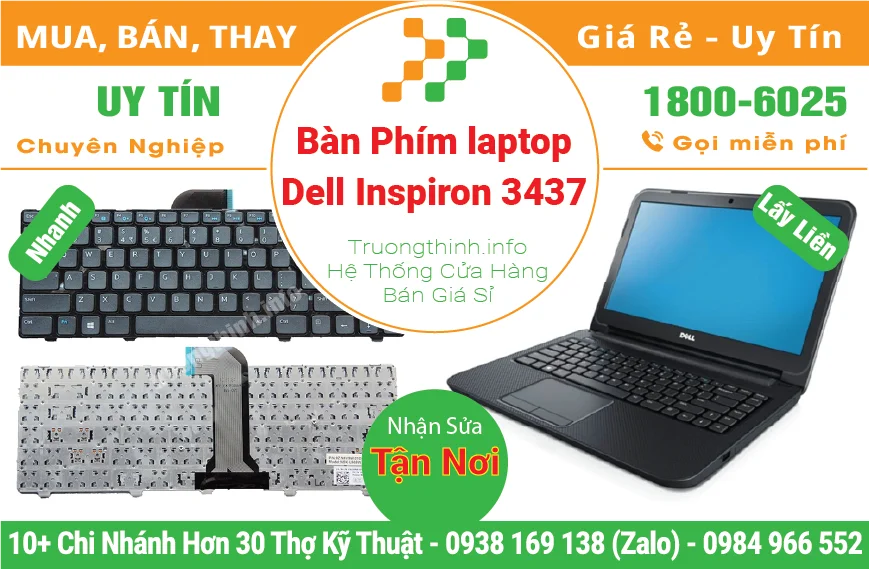 Thay Bàn Phím Laptop Dell Inspiron 3437