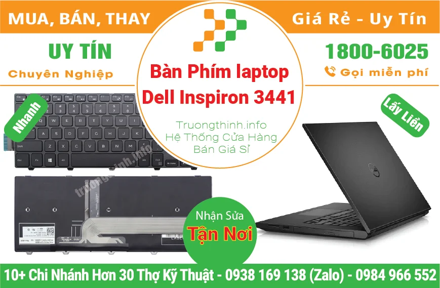 Thay Bàn Phím Laptop Dell Inspiron 3441