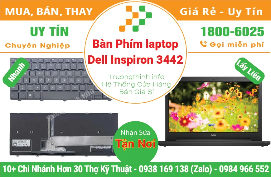 Thay Bàn Phím Laptop Dell Inspiron 3442