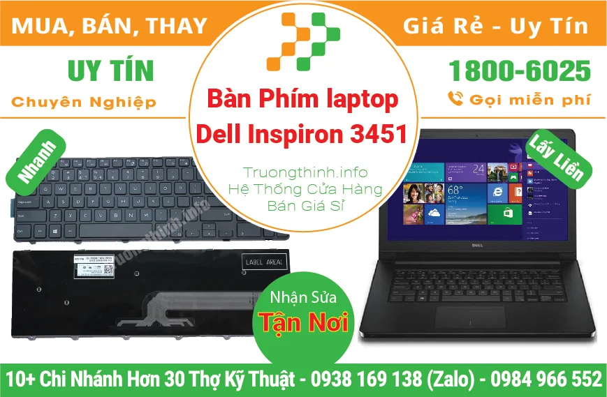 Thay Bàn Phím Laptop Dell Inspiron 3451