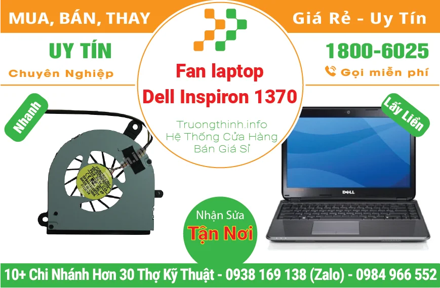 Thay Fan Quạt Laptop Dell Inspiron 1370