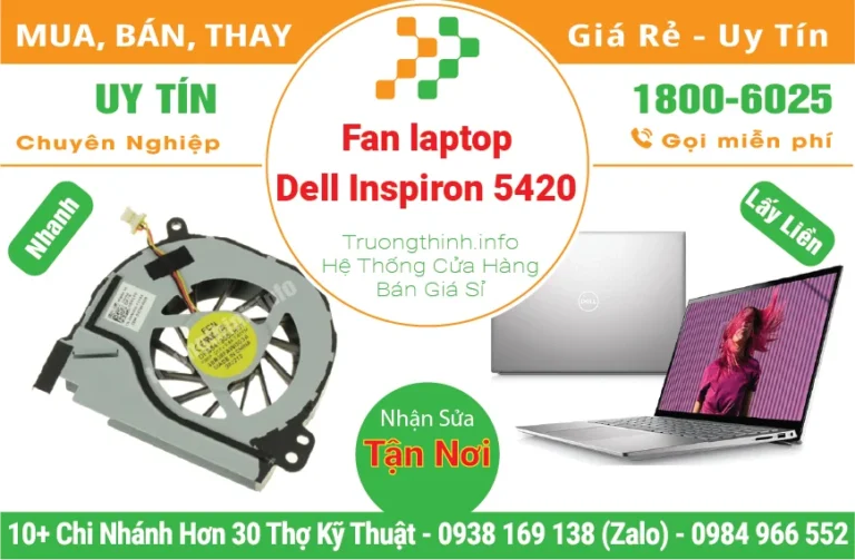 Thay Fan Quạt Laptop Dell Inspiron 14R 5420