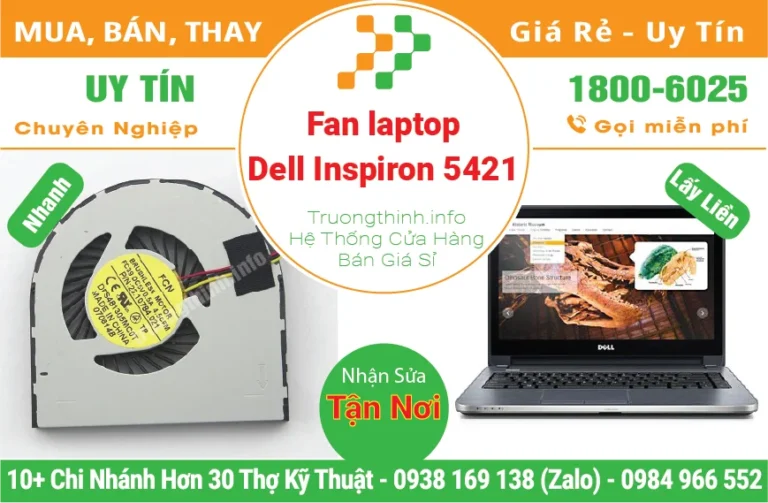 Thay Fan Quạt Laptop Dell Inspiron 14R 5421